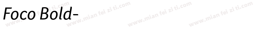 Foco Bold字体转换